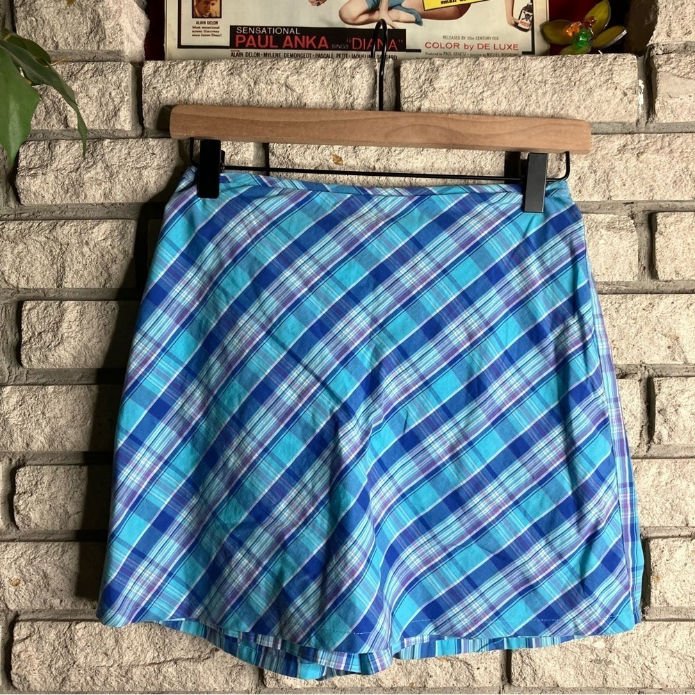 Vintage Plaid Skort 90s